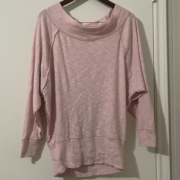 Free People We The Free Palisades Oversized Thermal Top Pink M - Picture 3 of 8